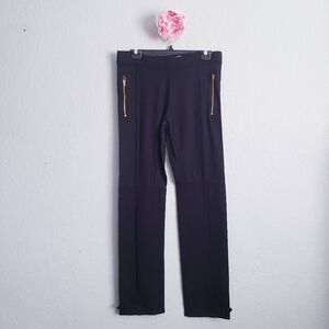 Betabrand Black Ankle Snap Pants Long